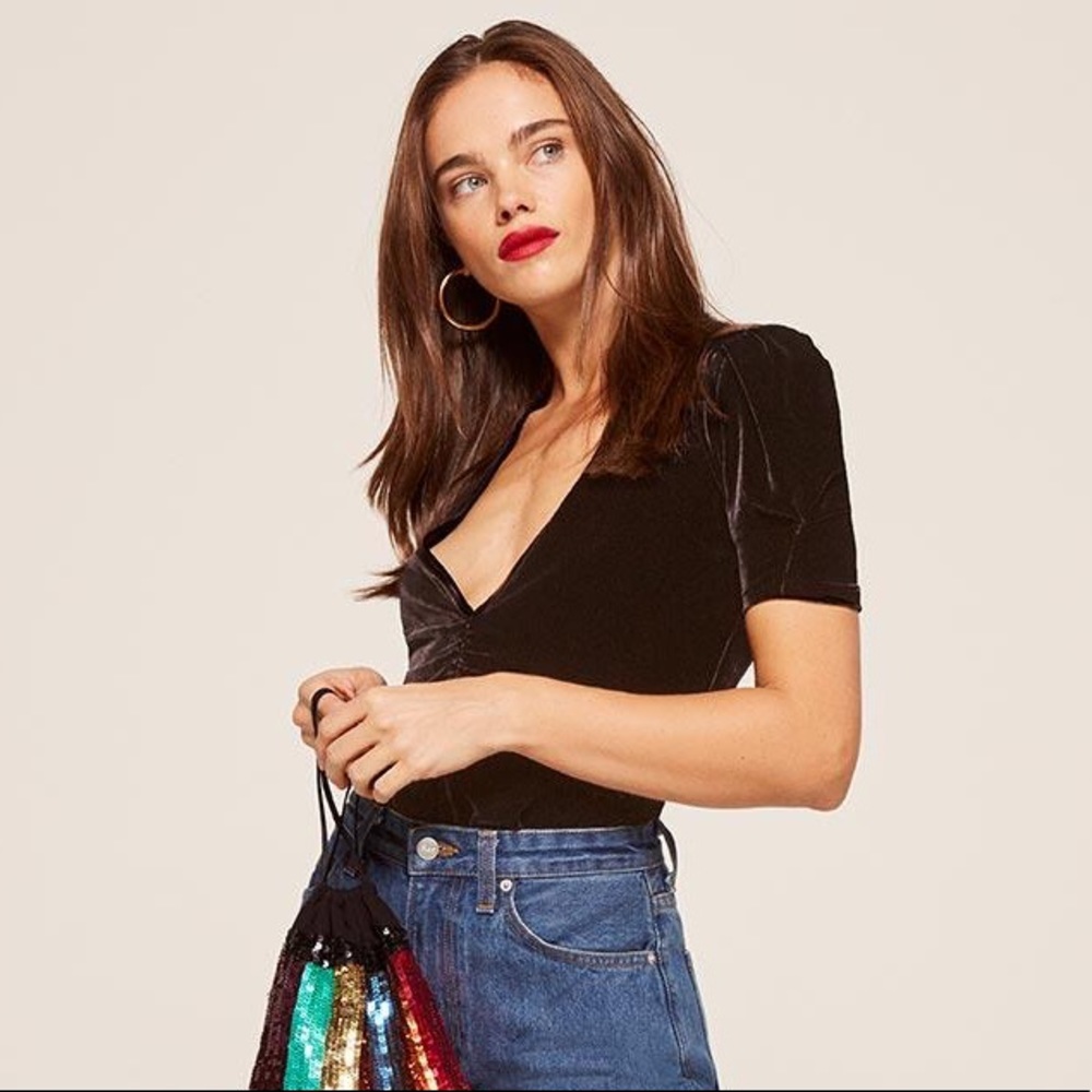 Reformation Fiona Velvet Top (Limited Edition)